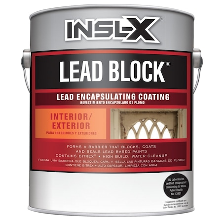 Insl-X By Benjamin Moore Insl-X Lead Block Eggshell White Water-Based Acrylic Lead Encapsulating Coating 1 gal EC3210099-01